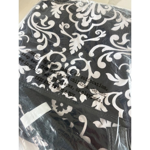 Thirty-One Organizing Shoulder Bag Black Parisian Pop NEW Diaper Tote - Picture 2 of 3